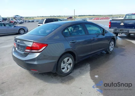 2013 Honda Civic Lx из США, поврежденный, VIN 2HGFB2F57DH574701